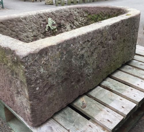 19TH CENTURY SANDSTONE D END TROUGH - ADDITIONAL PHOTO 12