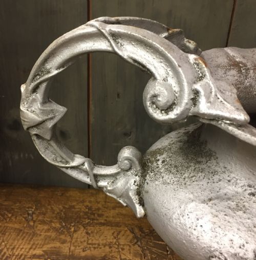 VICTORIAN CAST IRON 2 HANDLED URN - ADDITIONAL PHOTO 1