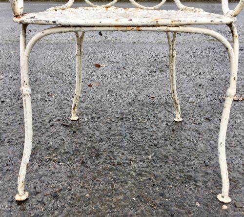 PAIR OF 1920S FRENCH WROUGHT IRON CHAIRS - ADDITIONAL PHOTO 5