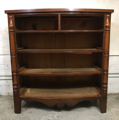 EARLY VICTORIAN MAHOGANY BOW FRONT CHEST OF DRAWERS - ADDITIONAL PHOTO 7