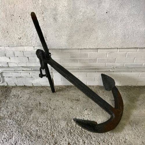 large 19th century iron anchor - CATEGORY: ANTIQUE MISCELLANEOUS - DATED 19TH CENTURY