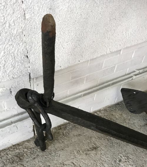 LARGE 19TH CENTURY IRON ANCHOR - ADDITIONAL PHOTO 4