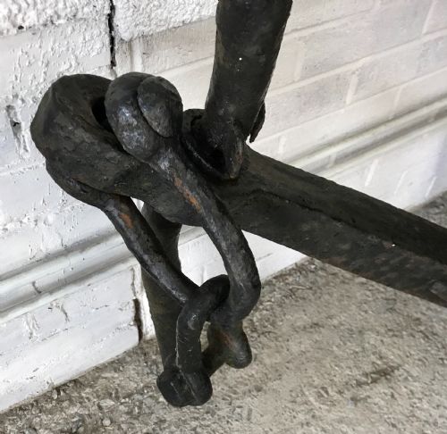 LARGE 19TH CENTURY IRON ANCHOR - ADDITIONAL PHOTO 5