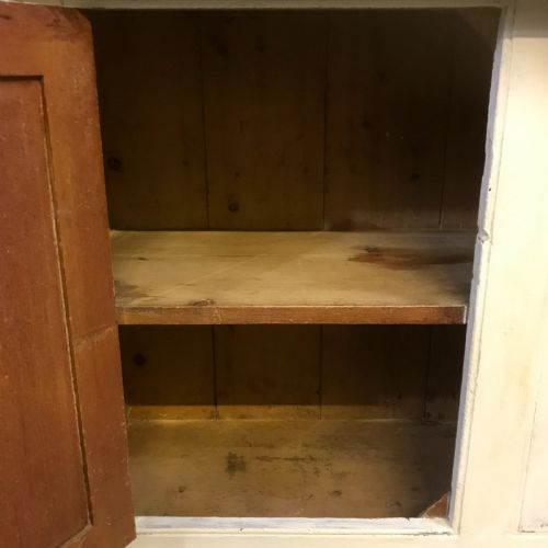 VICTORIAN PINE DRESSER WITH ORIGINAL BLUE PAINT INSIDE - ADDITIONAL PHOTO 15