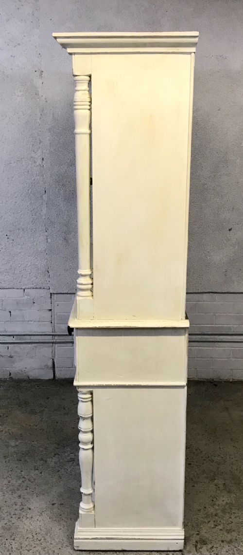 VICTORIAN PINE DRESSER WITH ORIGINAL BLUE PAINT INSIDE - ADDITIONAL PHOTO 18