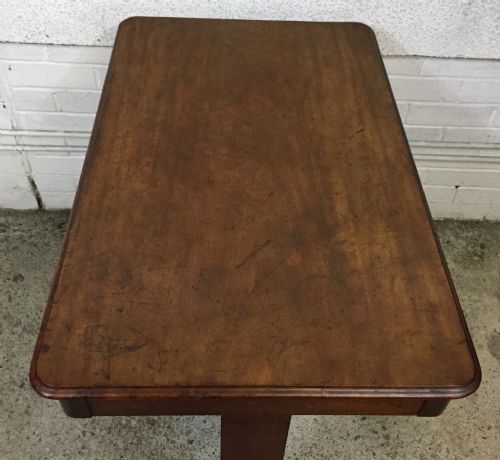 VICTORIAN MAHOGANY WRITING TABLE WITH SINGLE DRAWER - ADDITIONAL PHOTO 2