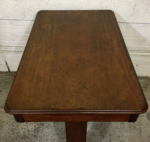 VICTORIAN MAHOGANY WRITING TABLE WITH SINGLE DRAWER - ADDITIONAL PHOTO 3