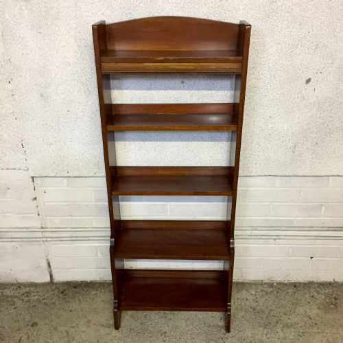 EDWARDIAN MAHOGANY BOOKCASE - ADDITIONAL PHOTO 1