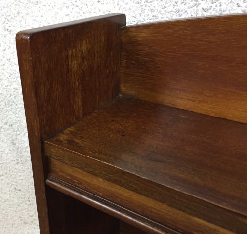 EDWARDIAN MAHOGANY BOOKCASE - ADDITIONAL PHOTO 4