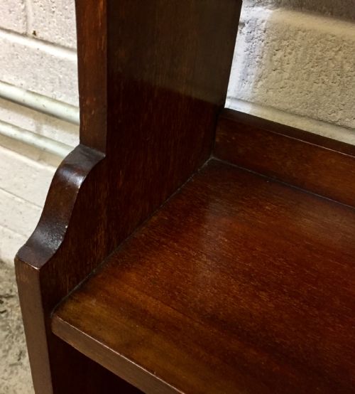 EDWARDIAN MAHOGANY BOOKCASE - ADDITIONAL PHOTO 6