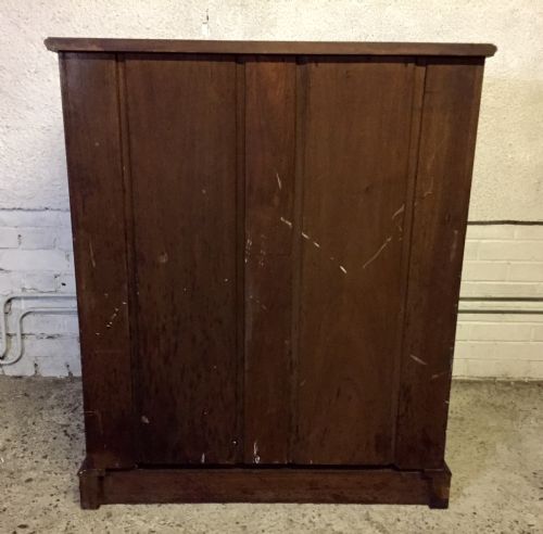 EDWARDIAN MAHOGANY BOW FRONT CHEST OF DRAWERS - ADDITIONAL PHOTO 10