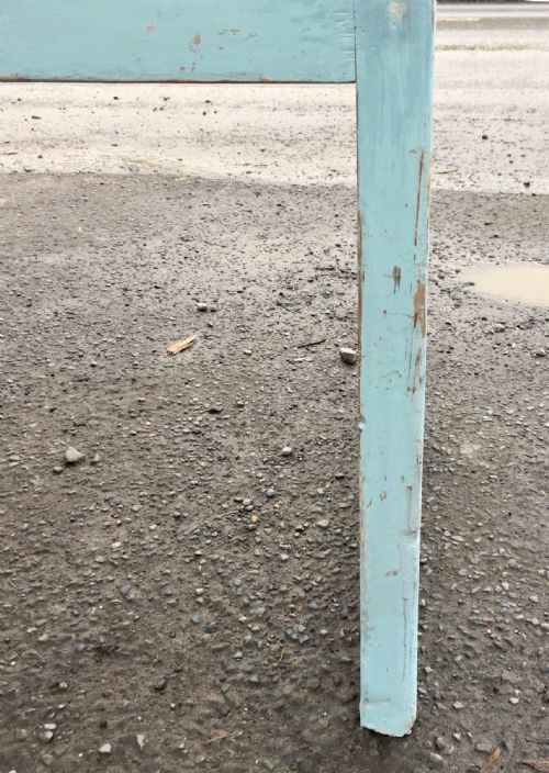 EARLY 19TH CENTURY PINE SERVING TABLE WITH LAYERS OF OLD PAINT - ADDITIONAL PHOTO 6