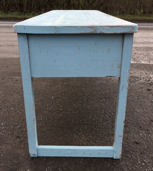 EARLY 19TH CENTURY PINE SERVING TABLE WITH LAYERS OF OLD PAINT - ADDITIONAL PHOTO 8