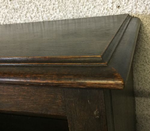 PAIR OF EDWARDIAN OAK BOOK SHELVES - ADDITIONAL PHOTO 3
