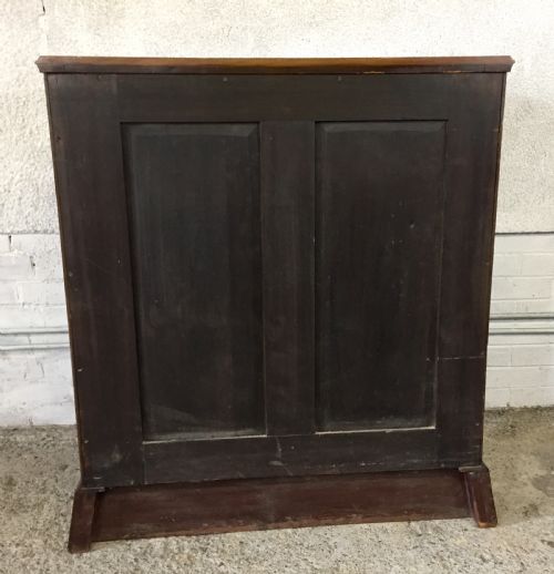 EDWARDIAN MAHOGANY BOW FRONT CHEST OF DRAWERS - ADDITIONAL PHOTO 10