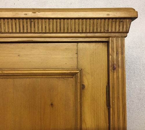 PINE CUPBOARD INTERNALLY FITTED WITH PIGEON HOLES - ADDITIONAL PHOTO 1