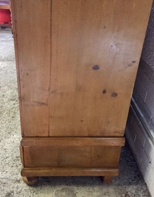 PINE CUPBOARD INTERNALLY FITTED WITH PIGEON HOLES - ADDITIONAL PHOTO 12