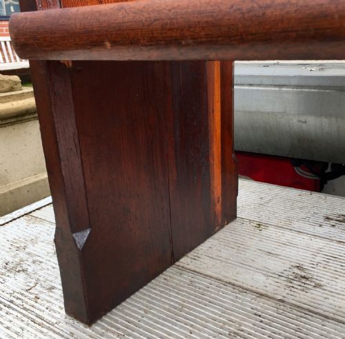 VICTORIAN PITCH PINE CHURCH PEW - ADDITIONAL PHOTO 7