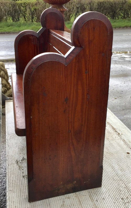 VICTORIAN PITCH PINE CHURCH PEW - ADDITIONAL PHOTO 8