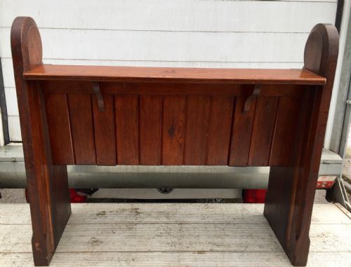 VICTORIAN PITCH PINE CHURCH PEW - ADDITIONAL PHOTO 10