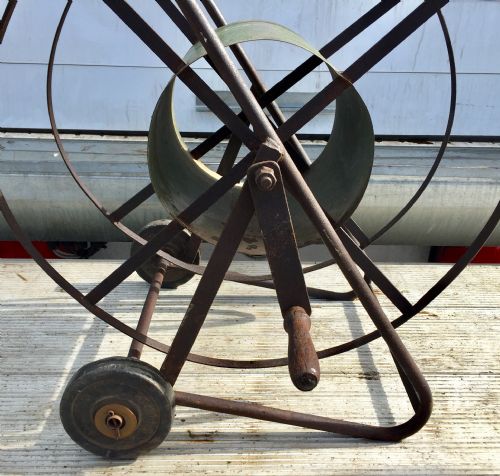 CIRCA 1920 COUNTRY HOUSE HOSE REEL TROLLEY - ADDITIONAL PHOTO 5