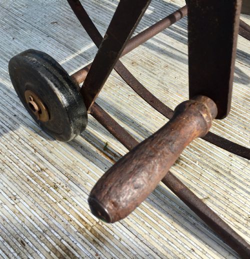CIRCA 1920 COUNTRY HOUSE HOSE REEL TROLLEY - ADDITIONAL PHOTO 6