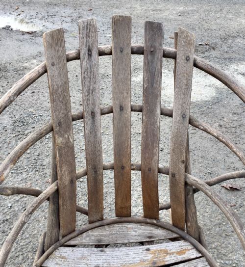 MATCHING SET OF AMERICAN PORCH STICK FURNITURE COMPRISING 2 ROCKERS 2 ARM CHAIRS AND A BENCH - ADDITIONAL PHOTO 2