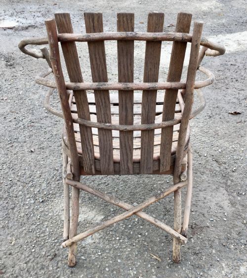 MATCHING SET OF AMERICAN PORCH STICK FURNITURE COMPRISING 2 ROCKERS 2 ARM CHAIRS AND A BENCH - ADDITIONAL PHOTO 14