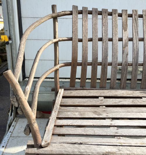 MATCHING SET OF AMERICAN PORCH STICK FURNITURE COMPRISING 2 ROCKERS 2 ARM CHAIRS AND A BENCH - ADDITIONAL PHOTO 16