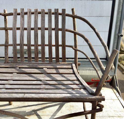 MATCHING SET OF AMERICAN PORCH STICK FURNITURE COMPRISING 2 ROCKERS 2 ARM CHAIRS AND A BENCH - ADDITIONAL PHOTO 17