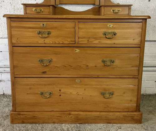 VICTORIAN PINE DRESSING CHEST - ADDITIONAL PHOTO 9