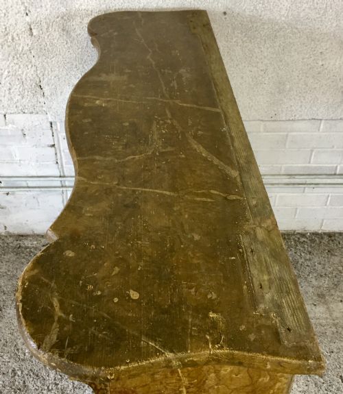 19TH CENTURY FRENCH MARBLEIZED PINE FIRE SURROUND - ADDITIONAL PHOTO 1