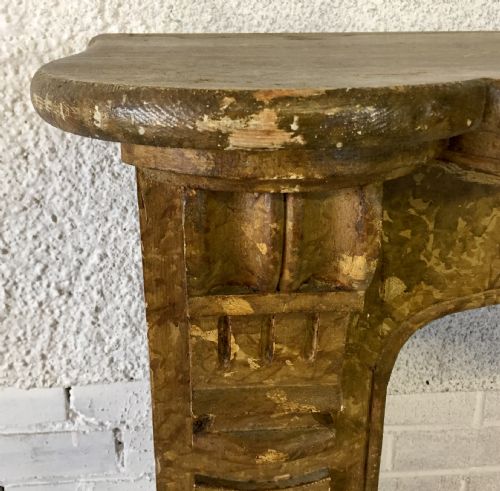 19TH CENTURY FRENCH MARBLEIZED PINE FIRE SURROUND - ADDITIONAL PHOTO 2