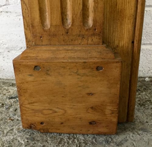 CIRCA 1900 CONTINENTAL POLISHED PINE FIRE SURROUND - ADDITIONAL PHOTO 6