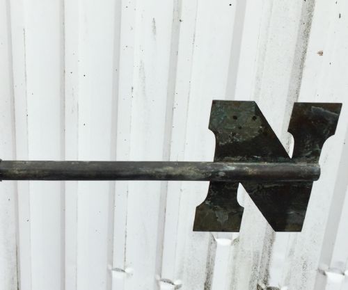 CIRCA 1830 COPPER WEATHER VANE ON LATER BASE - ADDITIONAL PHOTO 10
