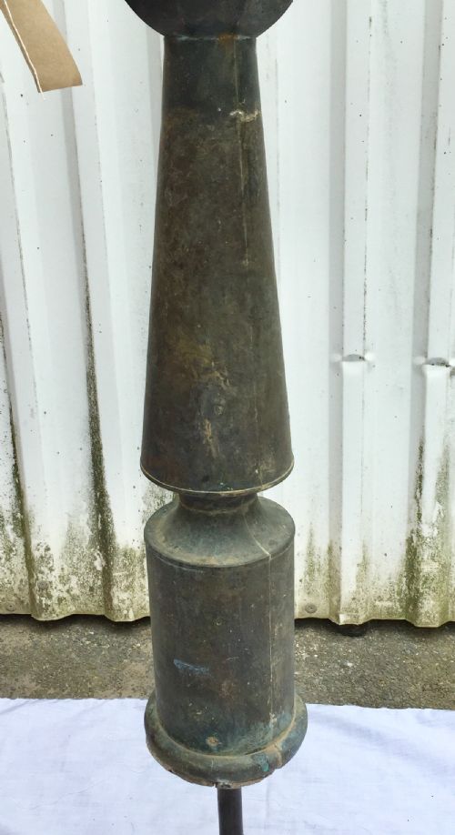 CIRCA 1830 COPPER WEATHER VANE ON LATER BASE - ADDITIONAL PHOTO 11