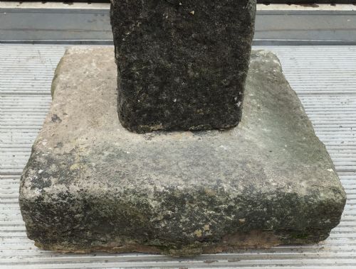 19TH CENTURY HAND CARVED STONE BIRD BATH IN 3 SECTIONS - ADDITIONAL PHOTO 4