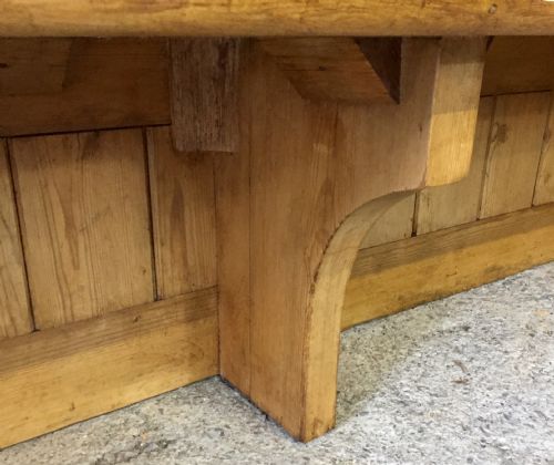 VICTORIAN PINE CHURCH PEW - ADDITIONAL PHOTO 6