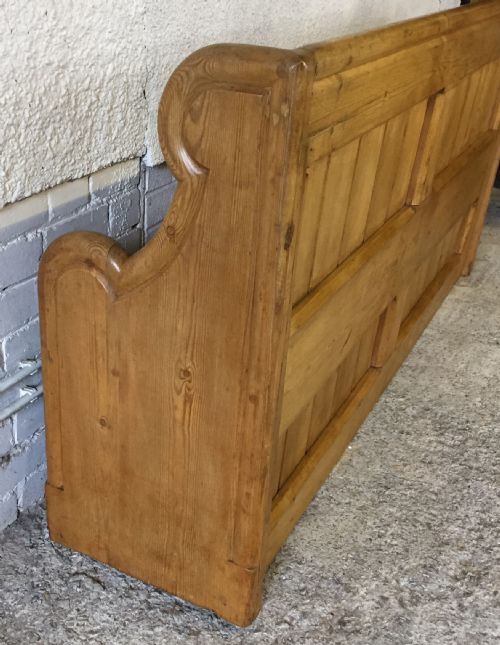 VICTORIAN PINE CHURCH PEW - ADDITIONAL PHOTO 9