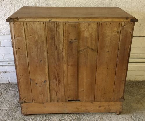 VICTORIAN PITCH PINE CHEST OF DRAWERS - ADDITIONAL PHOTO 11
