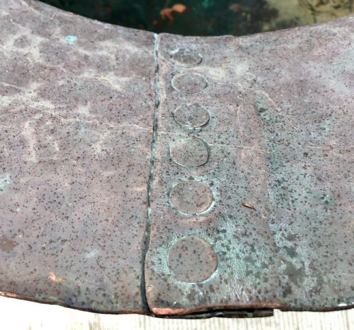 19TH CENTURY COPPER POT ON ASSOCIATED IRON STAND - ADDITIONAL PHOTO 6