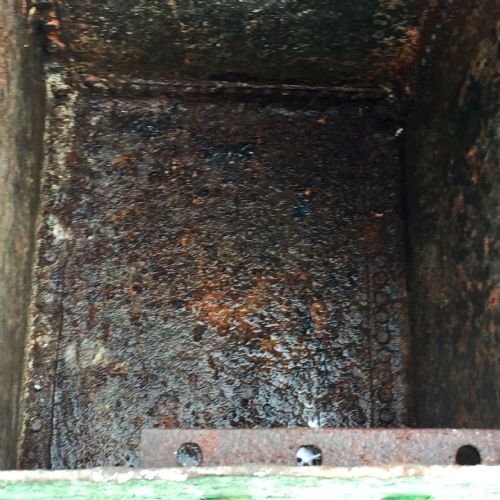 EARLY 20TH CENTURY HEAVYWEIGHT GALVANIZED FEED BIN - ADDITIONAL PHOTO 9