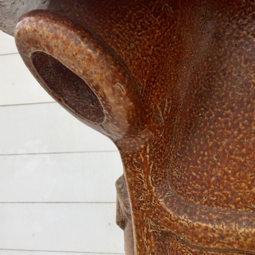 1920'S ART NOUVEAU STYLE SALT GLAZED CHIMNEY POT - ADDITIONAL PHOTO 4