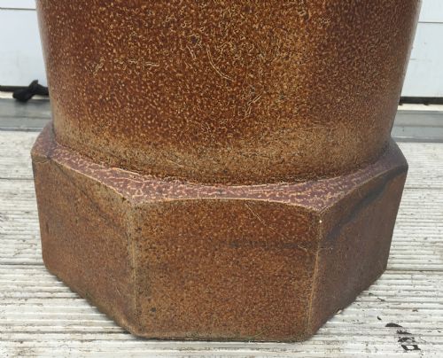 1920'S ART NOUVEAU STYLE SALT GLAZED CHIMNEY POT - ADDITIONAL PHOTO 6