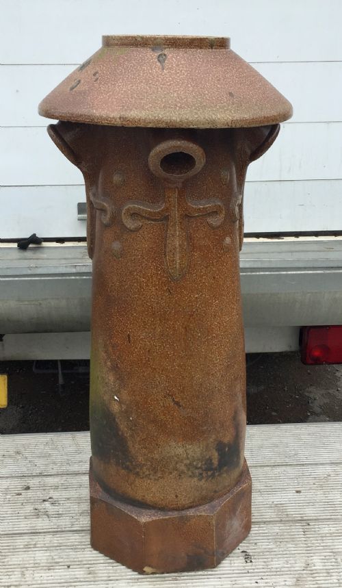 1920'S ART NOUVEAU STYLE SALT GLAZED CHIMNEY POT - ADDITIONAL PHOTO 8