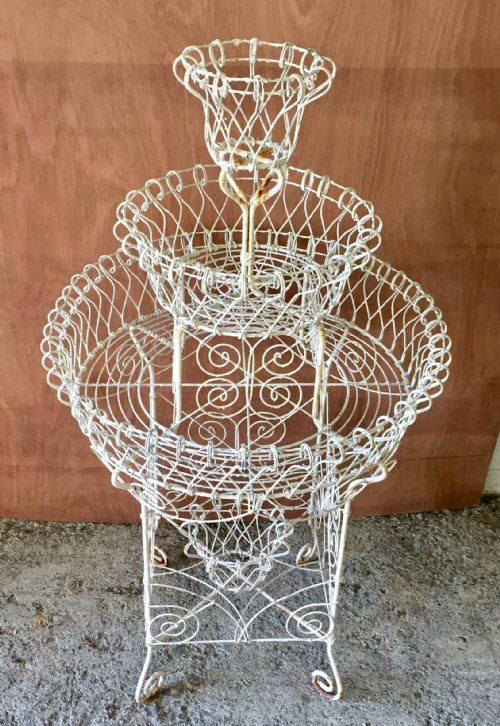 VICTORIAN WIREWORK PLANT STAND - ADDITIONAL PHOTO 1