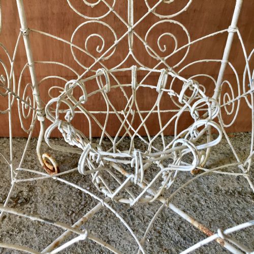 VICTORIAN WIREWORK PLANT STAND - ADDITIONAL PHOTO 6