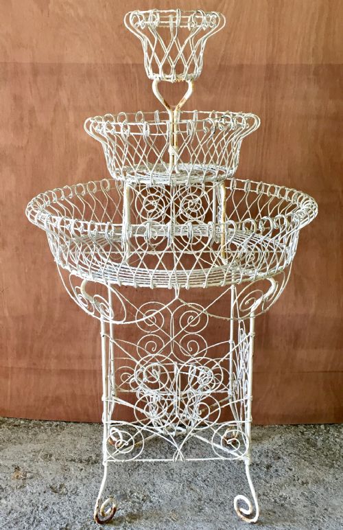 VICTORIAN WIREWORK PLANT STAND - ADDITIONAL PHOTO 8