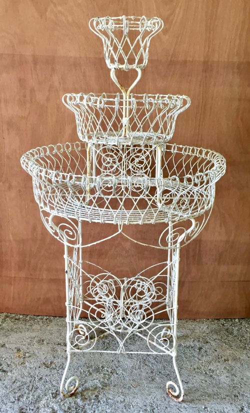 VICTORIAN WIREWORK PLANT STAND - ADDITIONAL PHOTO 9