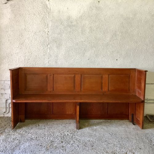 victorian pitch pine pew - CATEGORY: ANTIQUE FURNITURE - DATED VICTORIAN
